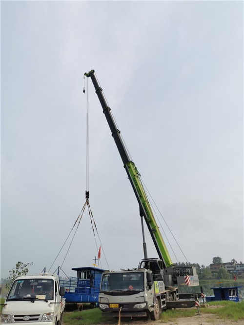 卢龙县桥梁建设吊装案例